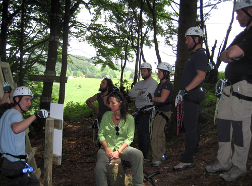 Un momento di formazione ad Alpenise in una passata edizione del corso